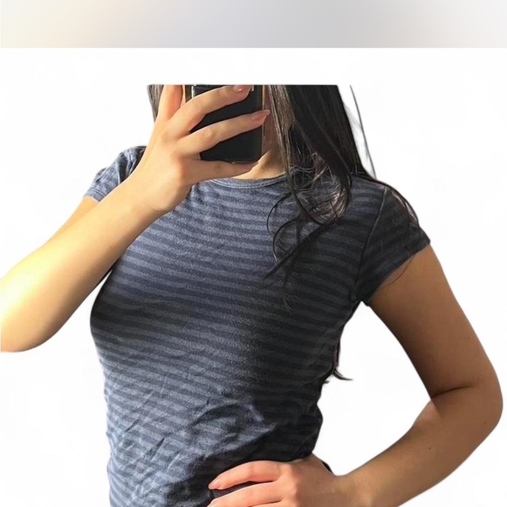 Brandy Melville Blue Short Sleeve Tee